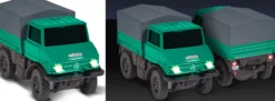 CARSON 500504165 MB Unimog U406 Forst mit Hänger | 2.4GHz | RC Auto 1:87 Spur H0