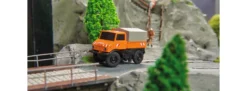 CARSON 500504125 MB Unimog U406 Kommunal | 2.4GHz | RC Auto 1:87 Spur H0