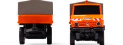 CARSON 500504177 MB Unimog U406 Kommunal mit Anhänger | 2.4GHz | RC Auto 1:87 Spur H0