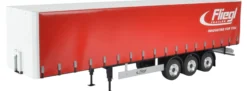 CARSON 500907235 Planenauflieger Fliegl Megarunner | Bausatz für RC-Trucks 1:14