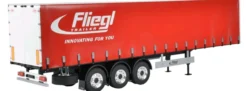 CARSON 500907235 Planenauflieger Fliegl Megarunner | Bausatz für RC-Trucks 1:14