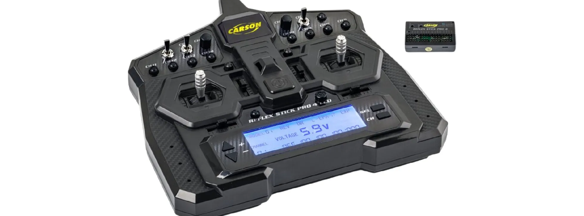CARSON 500501024 Reflex Stick Pro 4 FS 14K | 2.4GHz | LCD-MFC | 14-Kanal