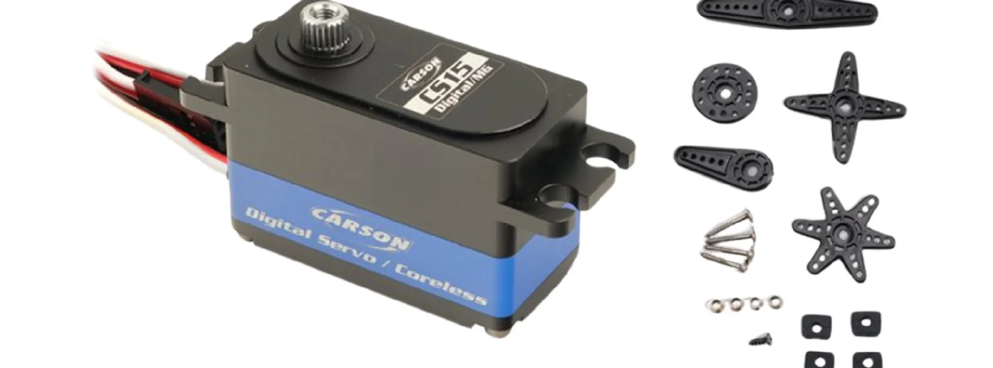 CARSON 500502064 Servo CS-15DS JR/MG/WP/0,09 | Low-Profile | Wasserfest