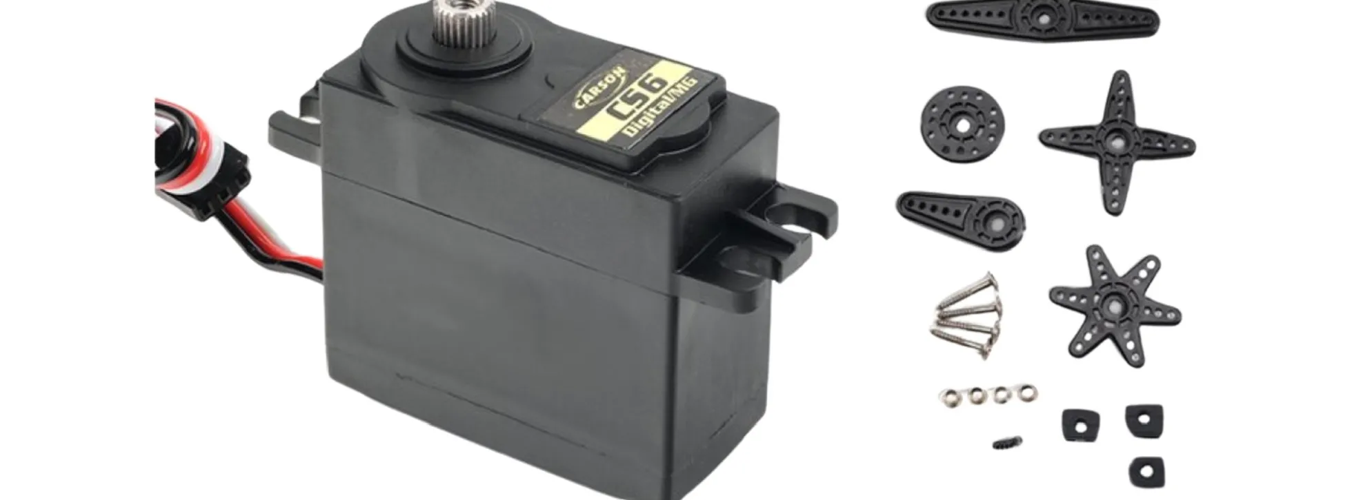 CARSON 500502058 Servo CS-9DS JR/MG/WP/0,13 | Standardgröße | Wasserfest