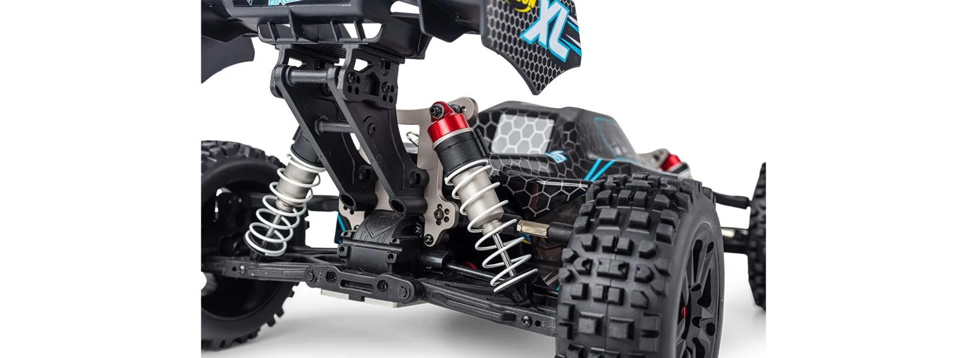 CARSON 500409081 Virus 4.2 XL schwarz/türkis | 2.4 GHz | RTR | RC Car 1:8