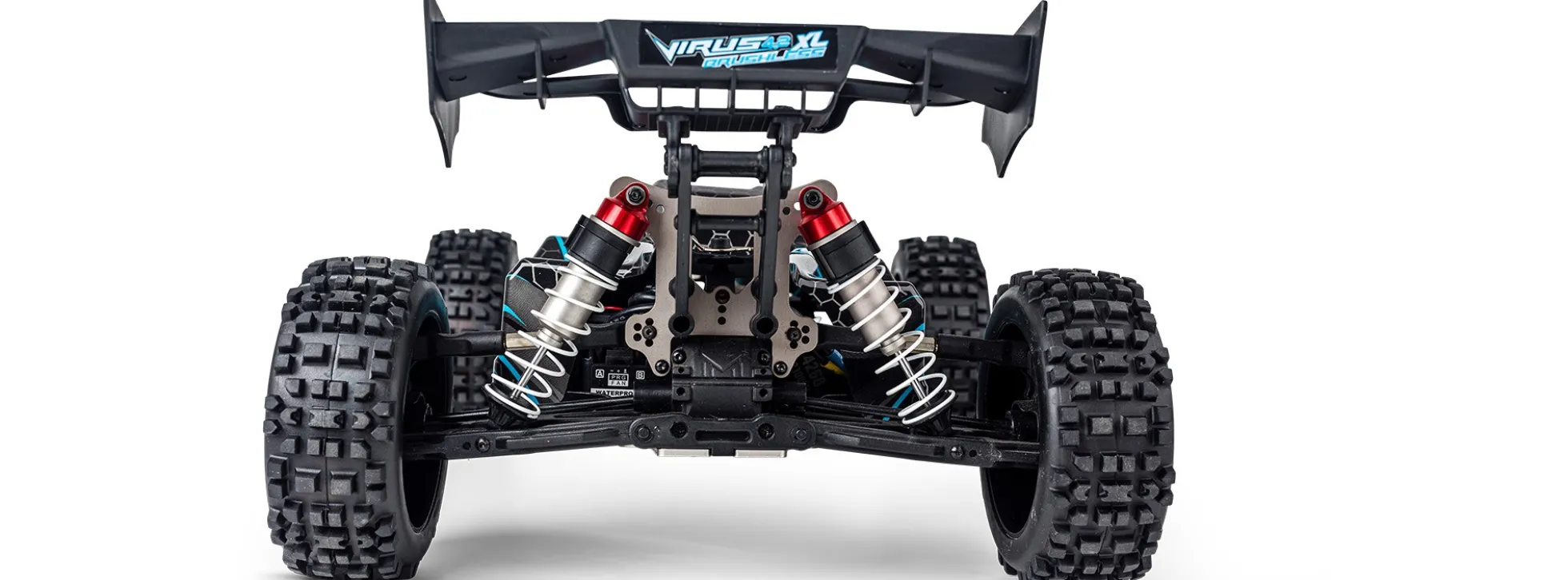 CARSON 500409081 Virus 4.2 XL schwarz/türkis | 2.4 GHz | RTR | RC Car 1:8