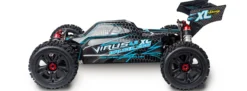 CARSON 500409081 Virus 4.2 XL schwarz/türkis | 2.4 GHz | RTR | RC Car 1:8