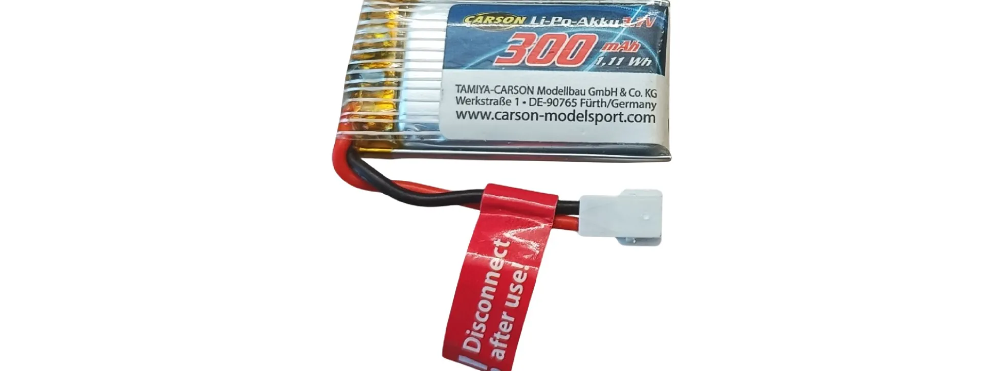 CARSON 500608310 3,7V | 300mAh | LiPo | Akku für Stinger 2.0