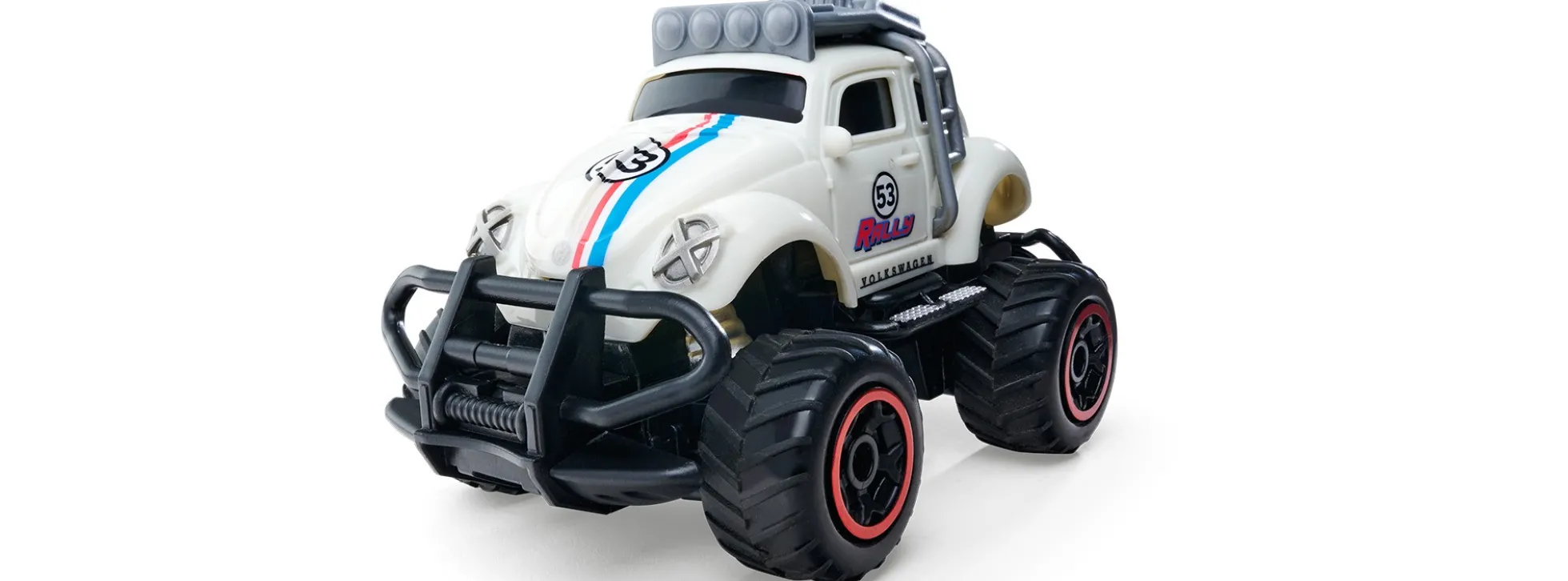 CARSON 500404317 VW Beetle Rally weiss | 2.4 GHz | RTR | RC Spielzeug 1:32