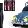 CARSON 500504149 VW Käfer Wintersport | 2.4GHz | RC Auto 1:87 Spur H0