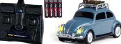 CARSON 500504149 VW Käfer Wintersport | 2.4GHz | RC Auto 1:87 Spur H0