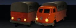 CARSON 500504135 VW T1 Bus + Dunlop Anhänger 2.4GHz | RC Auto 1:87 Spur H0
