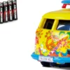 CARSON 500504150 VW T1 Bus Flower Power | 2.4GHz | RC Auto 1:87 Spur H0