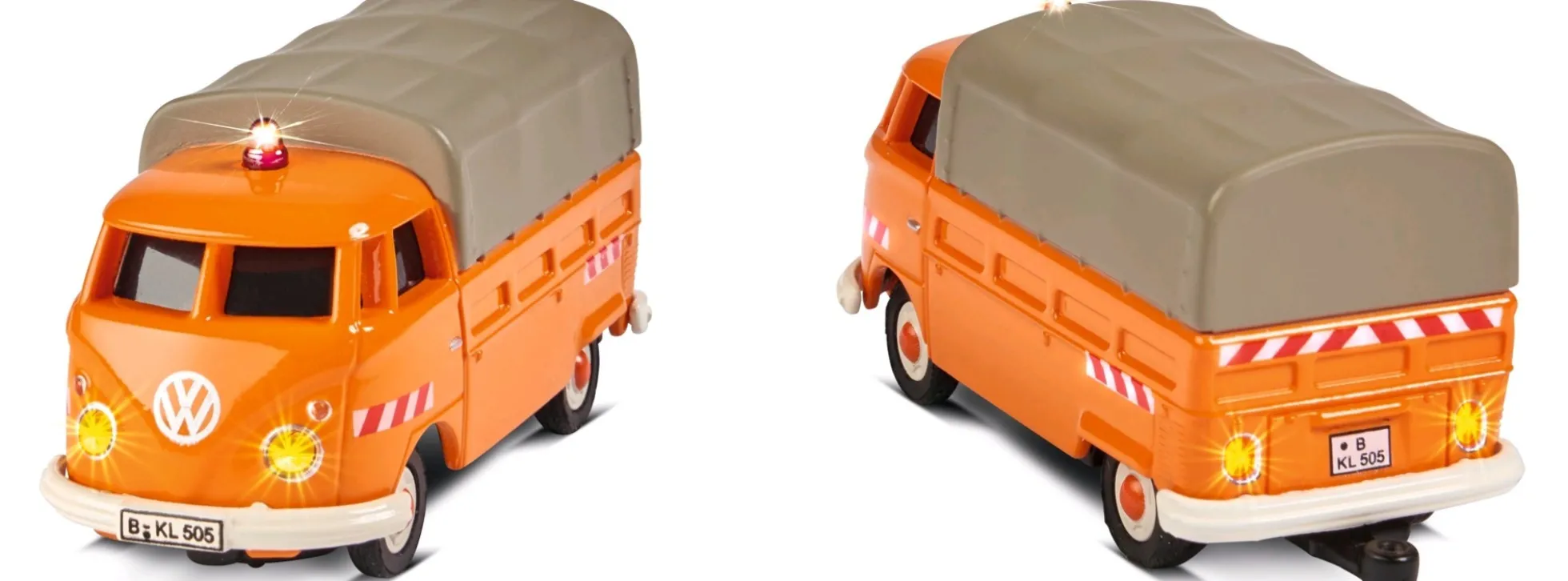 CARSON 500504141 VW T1 Bus Kommunal 2.4GHz | RC Auto 1:87 Spur H0