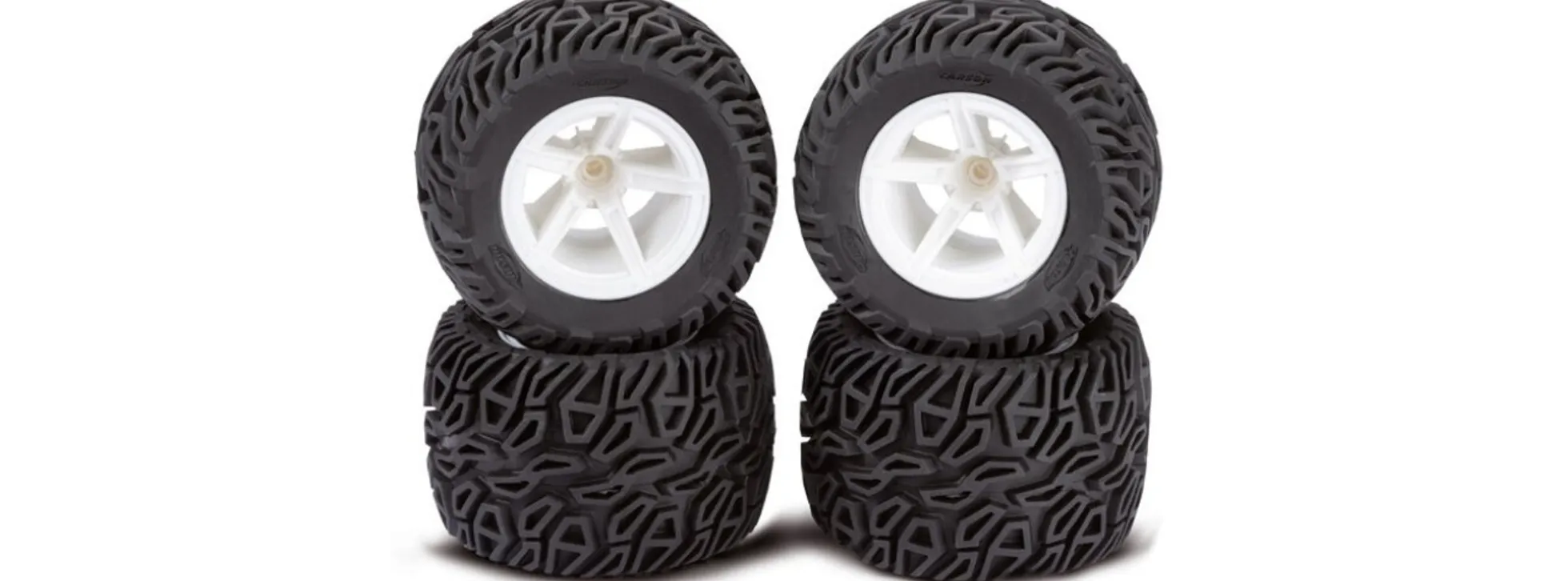 CARSON 500900202 4WD XL | Räder | 4 Stück | für RC-Cars 1:10