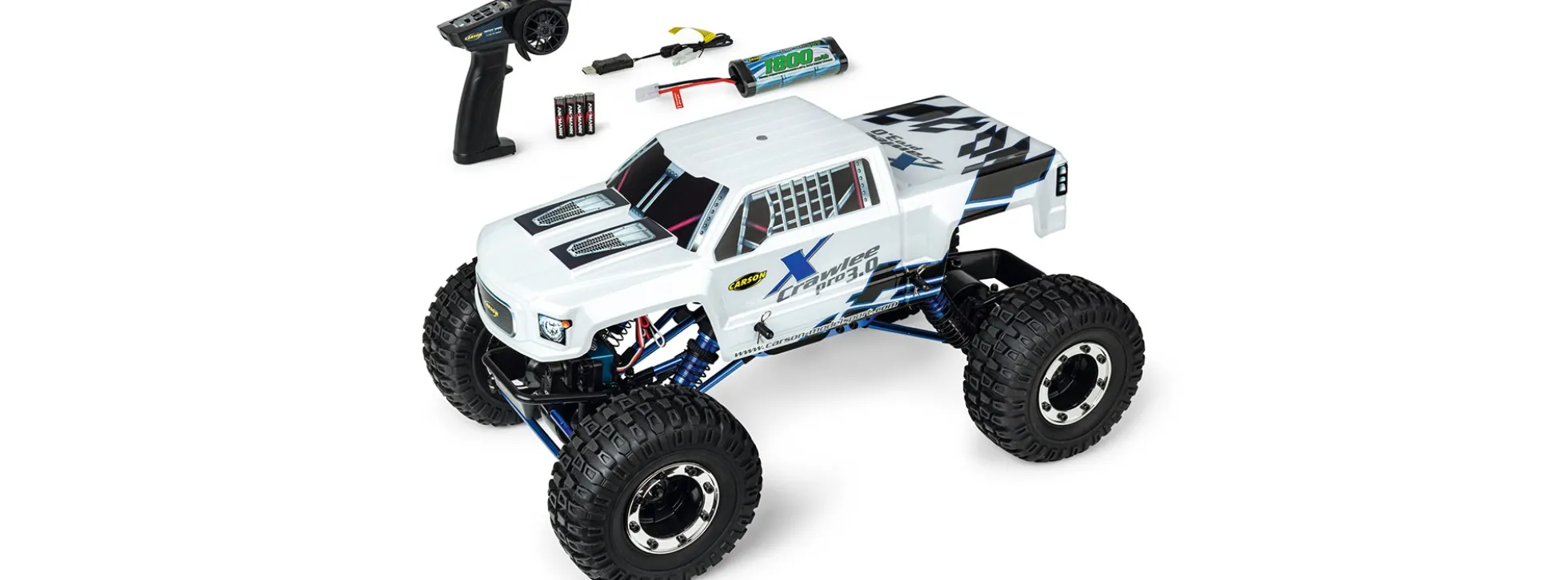 CARSON 500404315 X-Crawlee Pro 3.0 | RTR | 2,4 Ghz | RC Car 1:10