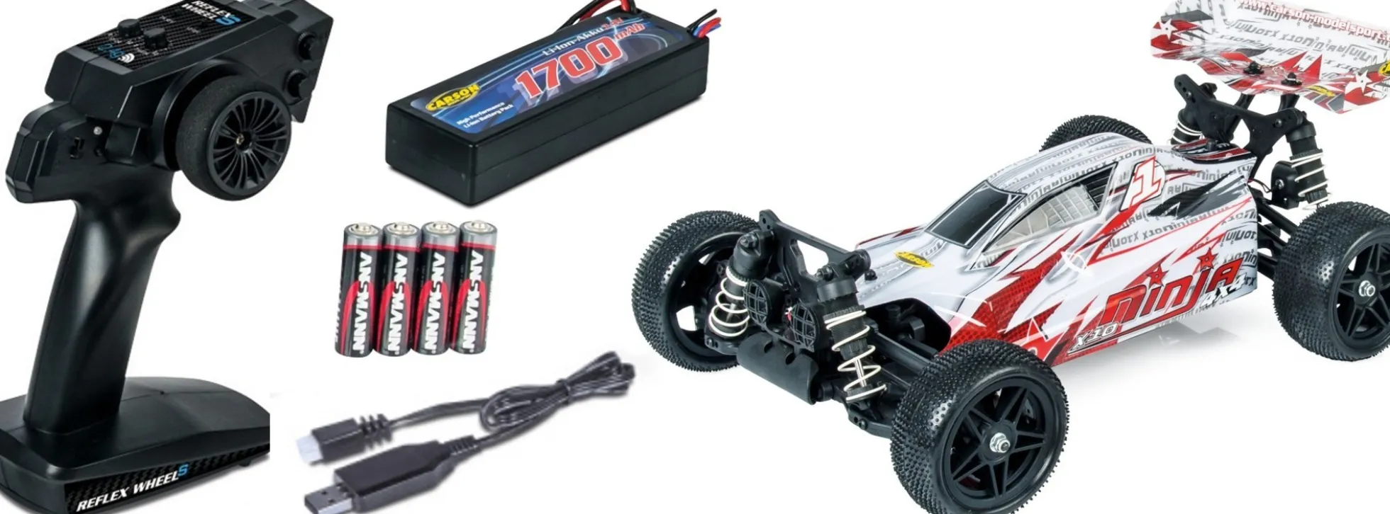 CARSON 500404170 X10 Ninja 2.4GHz | RC Auto RTR 1:10