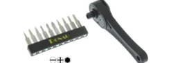 DONAU-ELEKTRONIK MBS10 Mini Ratsche mit 10 Mini Bits | Modellbauwerkzeug