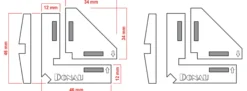 DONAU-ELEKTRONIK MW090 Modellbau Winkelset magnetisch | 90° | Modellbauwerkzeug