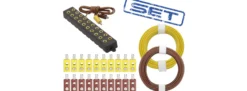 DONAU-ELEKTRONIK 755-SET 23-tlg. Anschlussset Beleuchtung | gelb/braun