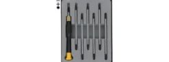 DONAU-ELEKTRONIK 280-70 7-tlg. T-Profil- Kreuz- Schlitzdreher Umsteckset | Modellbauwerkzeug