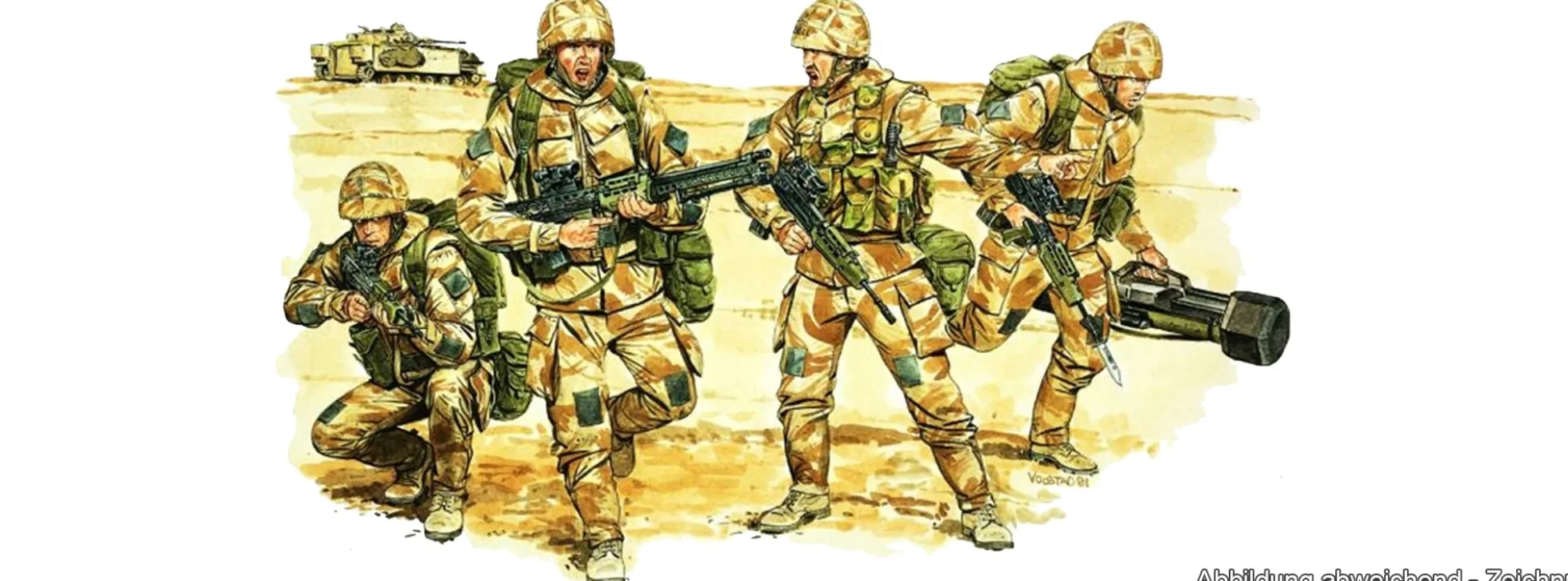DRAGON 540003013 British Desert Rats | Figuren Bausatz 1:35