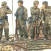DRAGON 6143 3. Fallschirmjäger Division Ardennes 1944 | 4 Stück | Militär Bausatz 1:35