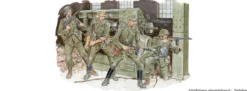 DRAGON 6006 Figuren Set Eisernes Kreuz Ost Front 1944 | 4 Stück | Militär Bausatz 1:35