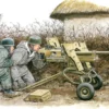 DRAGON 6056 German 2.8cm sPzB 41 AT Gun mit Crew | Panzer Bausatz 1:35
