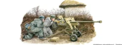 DRAGON 6056 German 2.8cm sPzB 41 AT Gun mit Crew | Panzer Bausatz 1:35