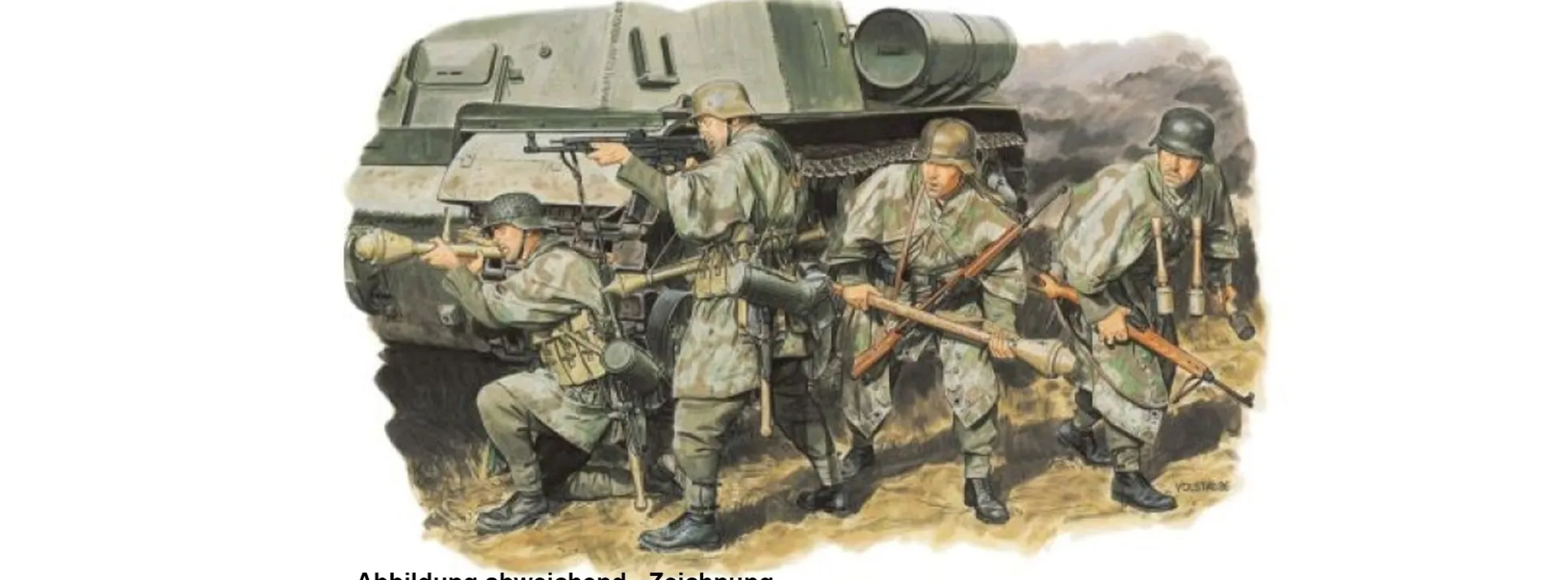 DRAGON 6057 German Grenadiers East Prussia 1945 | 4 Stück | Militär Bausatz 1:35