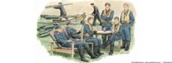 DRAGON 5532 Luftwaffe Day Fighter Bodencrew mit Equipment | Figuren Set Bausatz 1:48