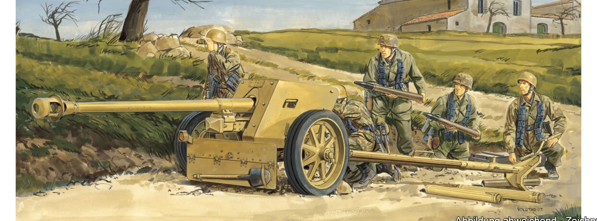 DRAGON 6250 PaK 40 7,5 cm Late Type mit Fallschirmjäger | Geschütz Bausatz 1:35