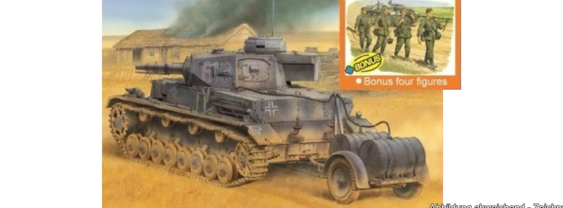 DRAGON 6402 Pz. Kpfw. IV Ausf. E Tauchpanzer mit BSA | Panzer Bausatz 1:35