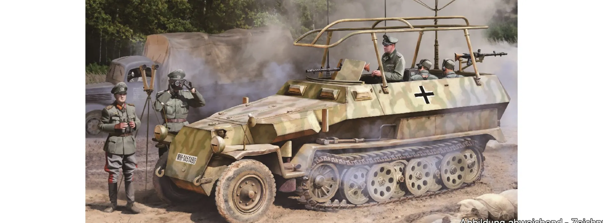 DRAGON 6442 Sd.Kfz.251/6 Ausf.C Command Vehicle | Panzer Bausatz 1:35