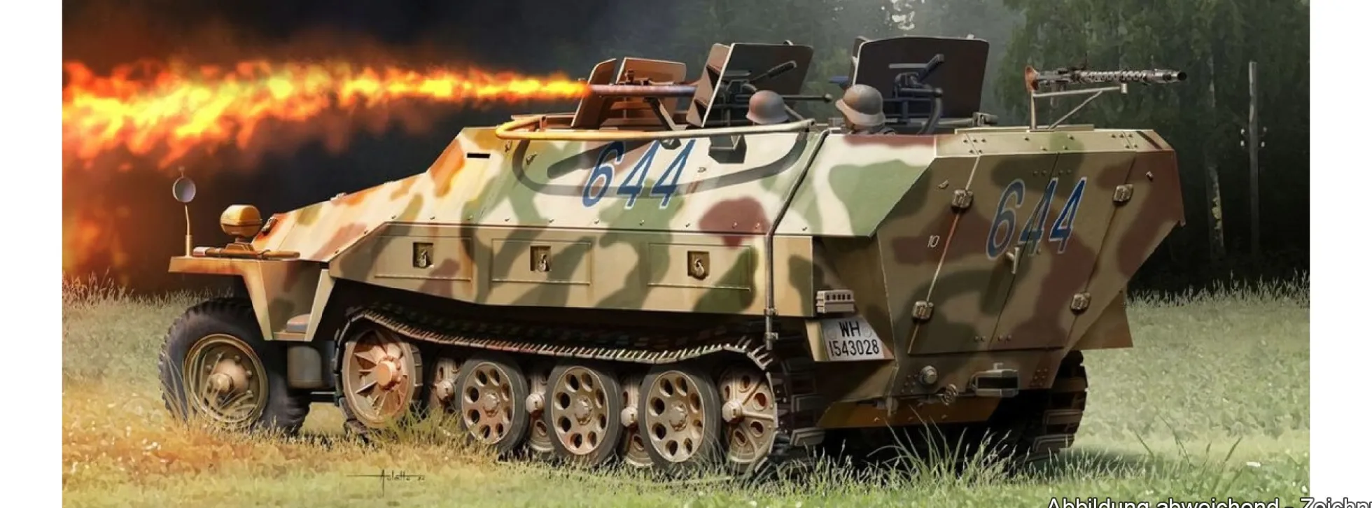 DRAGON 6219 Sd. Kfz. 251/16 Ausf. D Flammpanzerwagen | Panzer Bausatz 1:35