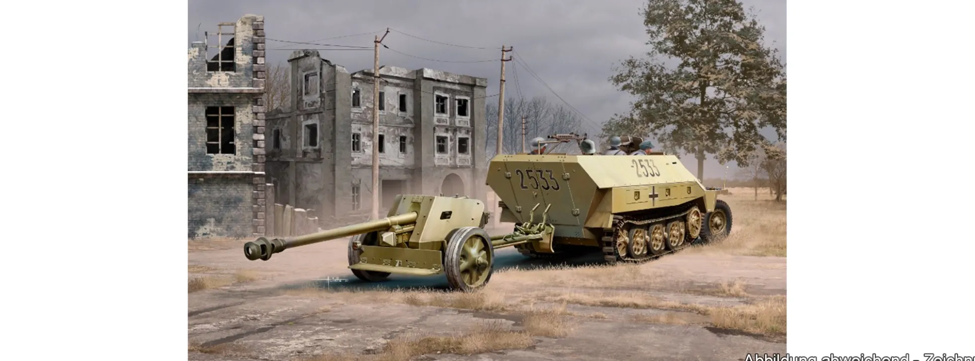 DRAGON 6664 Sd. Kfz. 251/1 Ausf. D mit 7,5cm PaK 40 | Panzer Bausatz 1:35