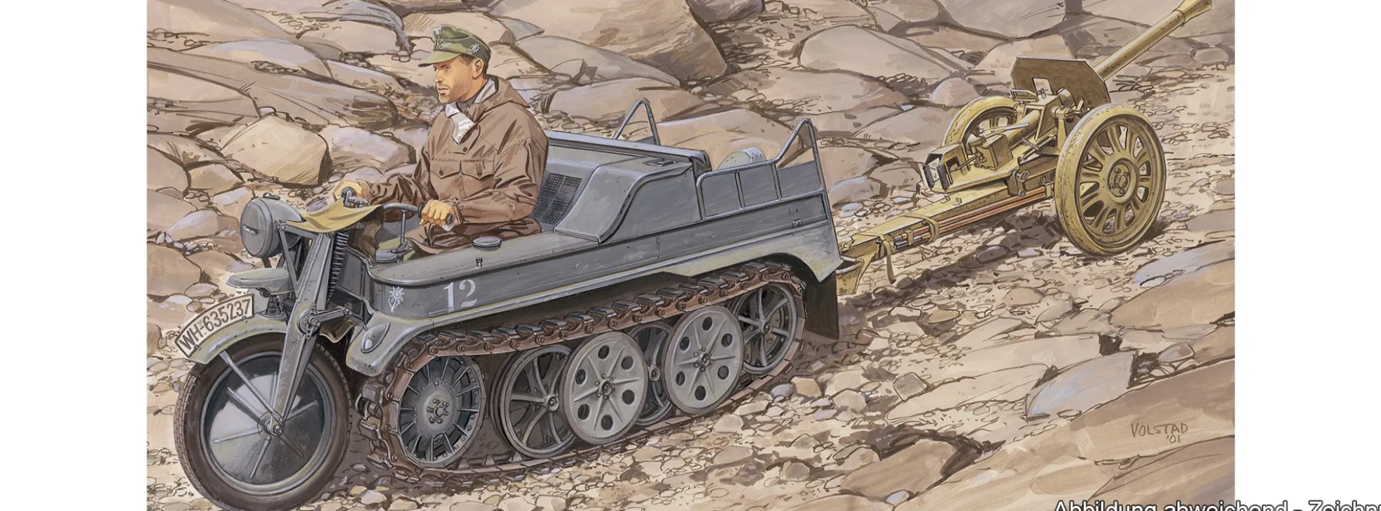 DRAGON 6114 Sd. Kfz .2 kleines Kettenkrad mit Püppchen | Militär Bausatz 1:35