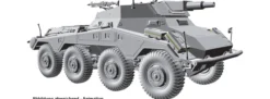 DRAGON 6964 Sd.Kfz.234/3 mit 7.5cm KwK | Militär Bausatz 1:35