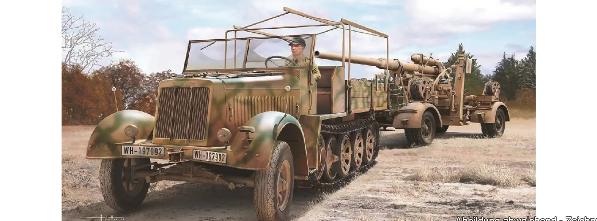 DRAGON 6971 Sd.Kfz.7 8t Späte Produktion 88mm FlaK 36/37 | Militär Bausatz 1:35