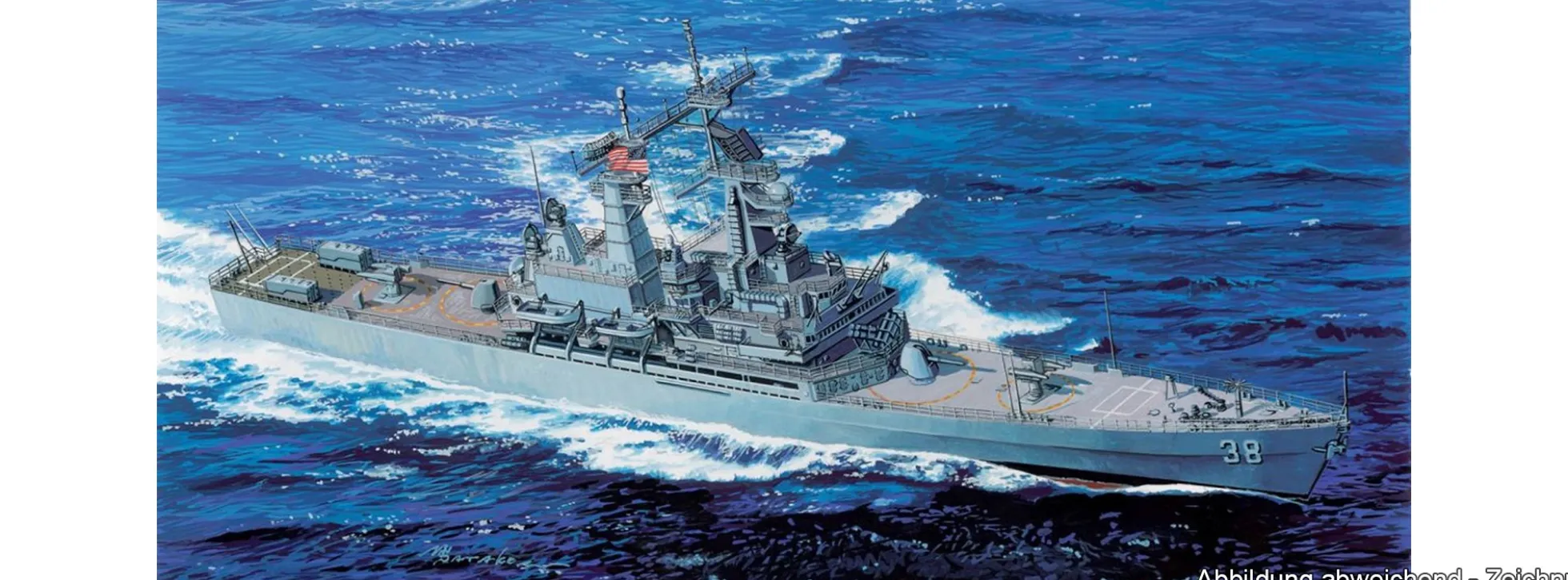 DRAGON 7090 U.S.S. Virginia CGN-38 | Schiff Bausatz 1:700