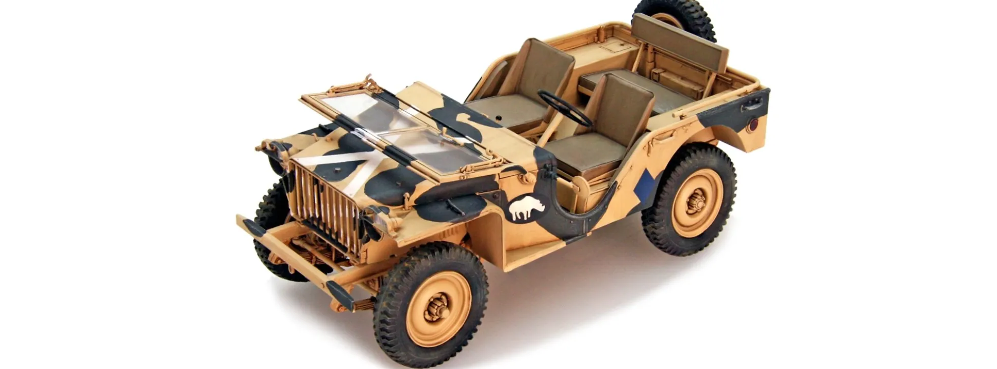 EBBRO 25018 BRC 40 Jeep British Troop | Militär Bausatz 1:24
