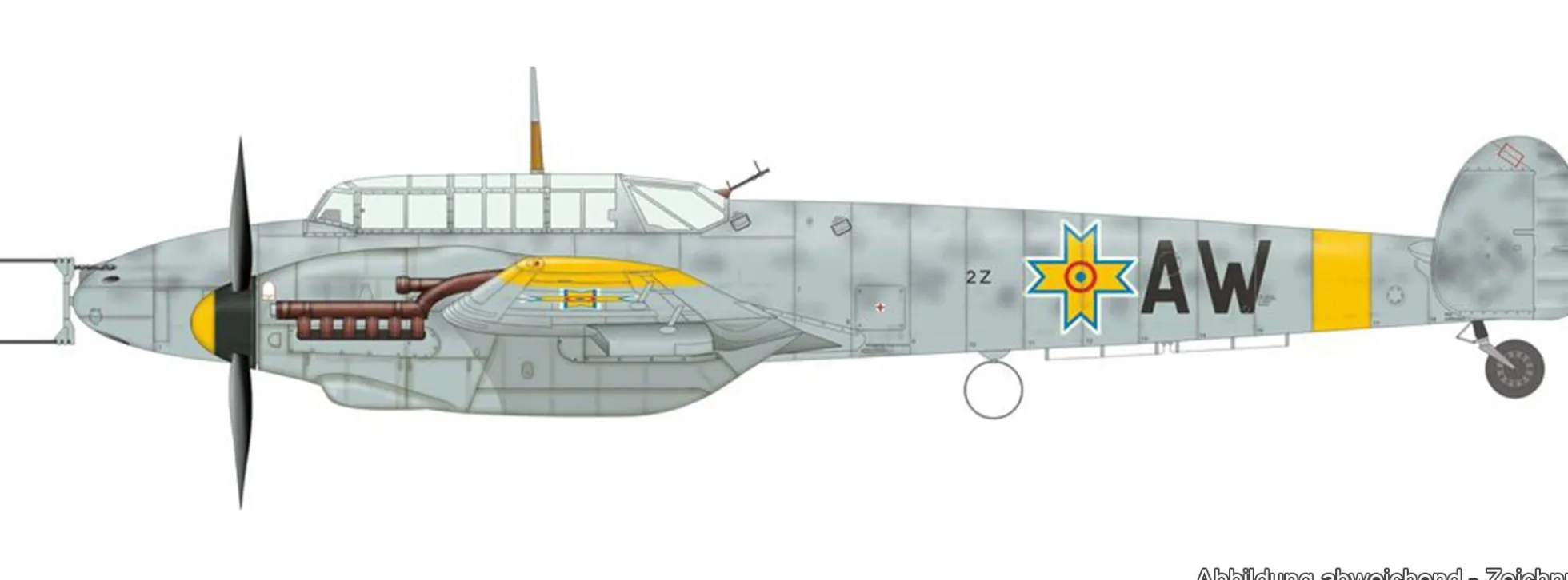 Eduard 84145 Messerschmitt Bf 110F Nachtjäger Weekend Edition | Flugzeug Bausatz 1:48