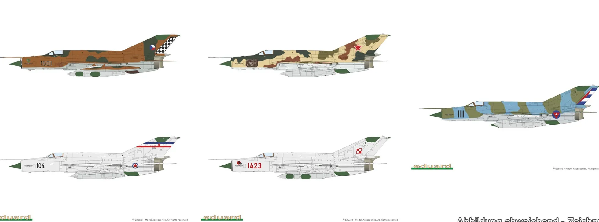 Eduard 70147 Mikojan-Gurewitsch MiG-21R | Flugzeug Bausatz 1:72