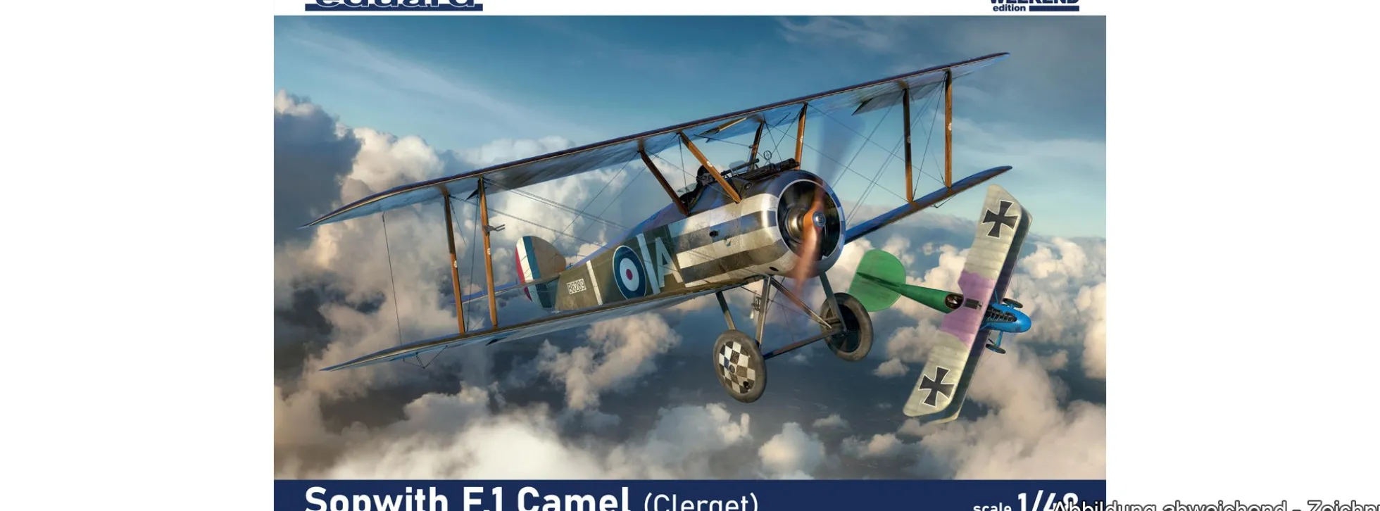 Eduard 8486 Sopwith F.1 Camel Clerget Weekend Edition | Flugzeug Bausatz 1:48