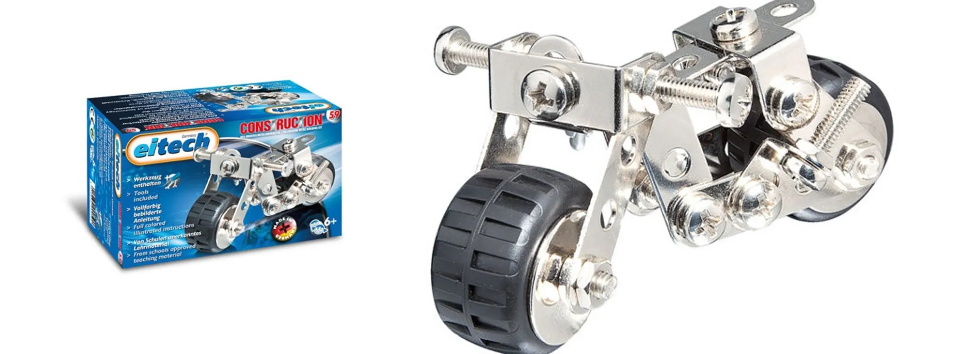 eitech 00059 Metallbaukasten Motorrad | Starter Set