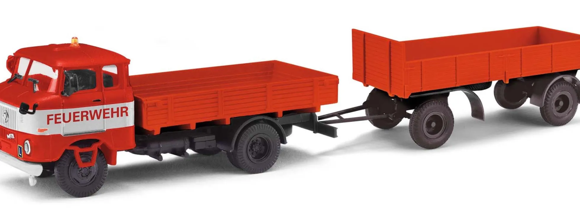 ESPEWE 95197 IFA W50 L FP mit Anhänger HW80 Feuerwehr Fahrschule LKW-Modell 1:87