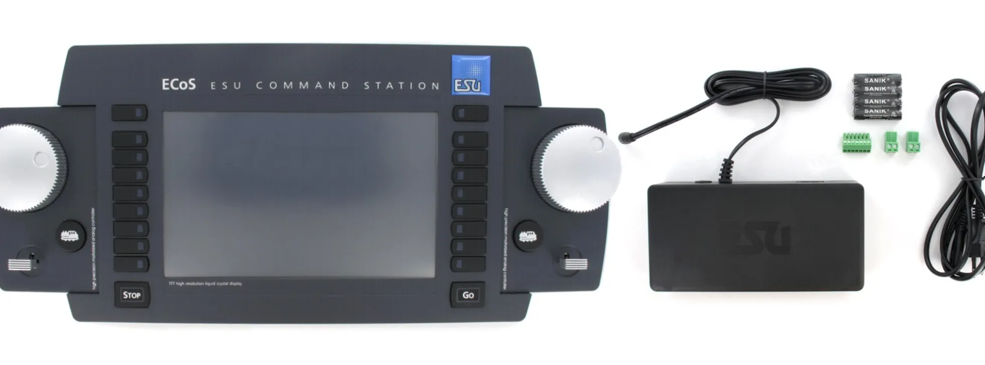 ESU 50220 ECoS 2.5 Digitalzentrale 6A | 15-21V | Farbdisplay | mit Netzteil