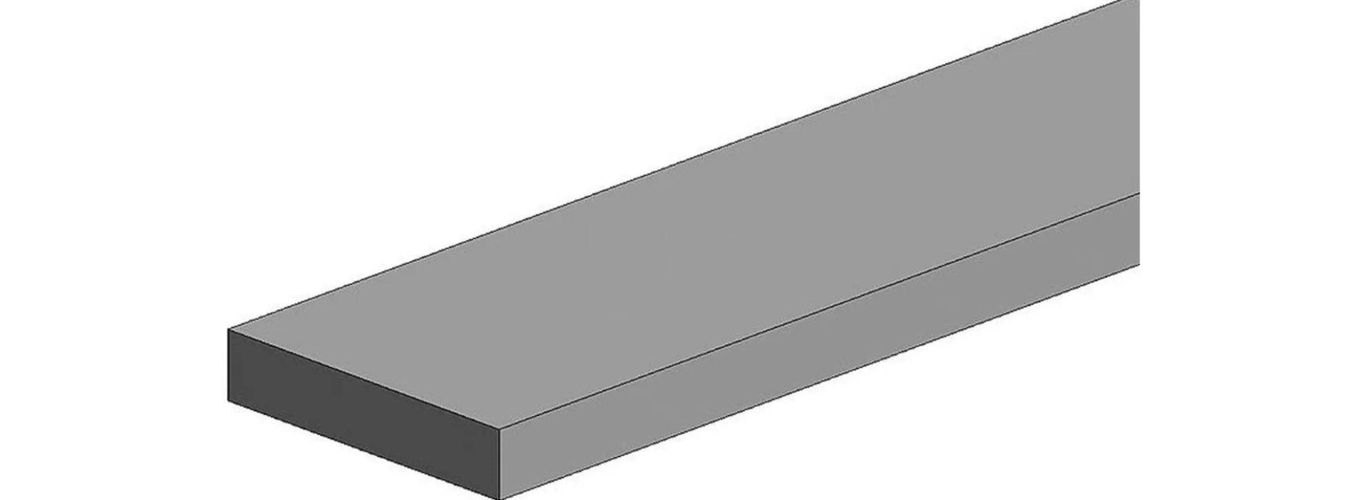 Evergreen 500147 Vierkantprofile | 350x1x4mm | 10 Stück