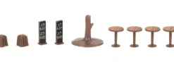 FALLER 134006 Aktions-Set Weihnachtsmarktbude mit Weihnachtsbaum | 2 Stück | Spur H0